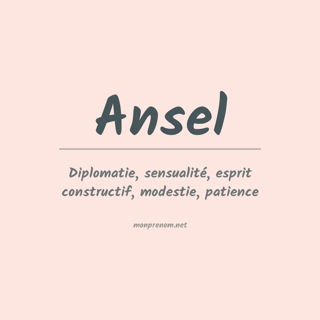 Prénom Ansel