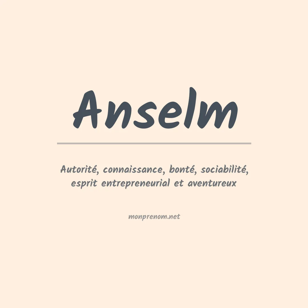 Prénom Anselm