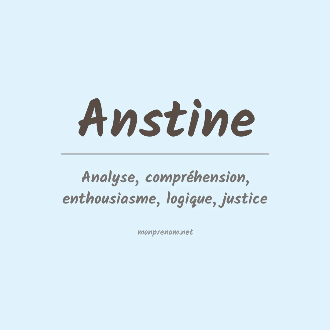 Prénom Anstine