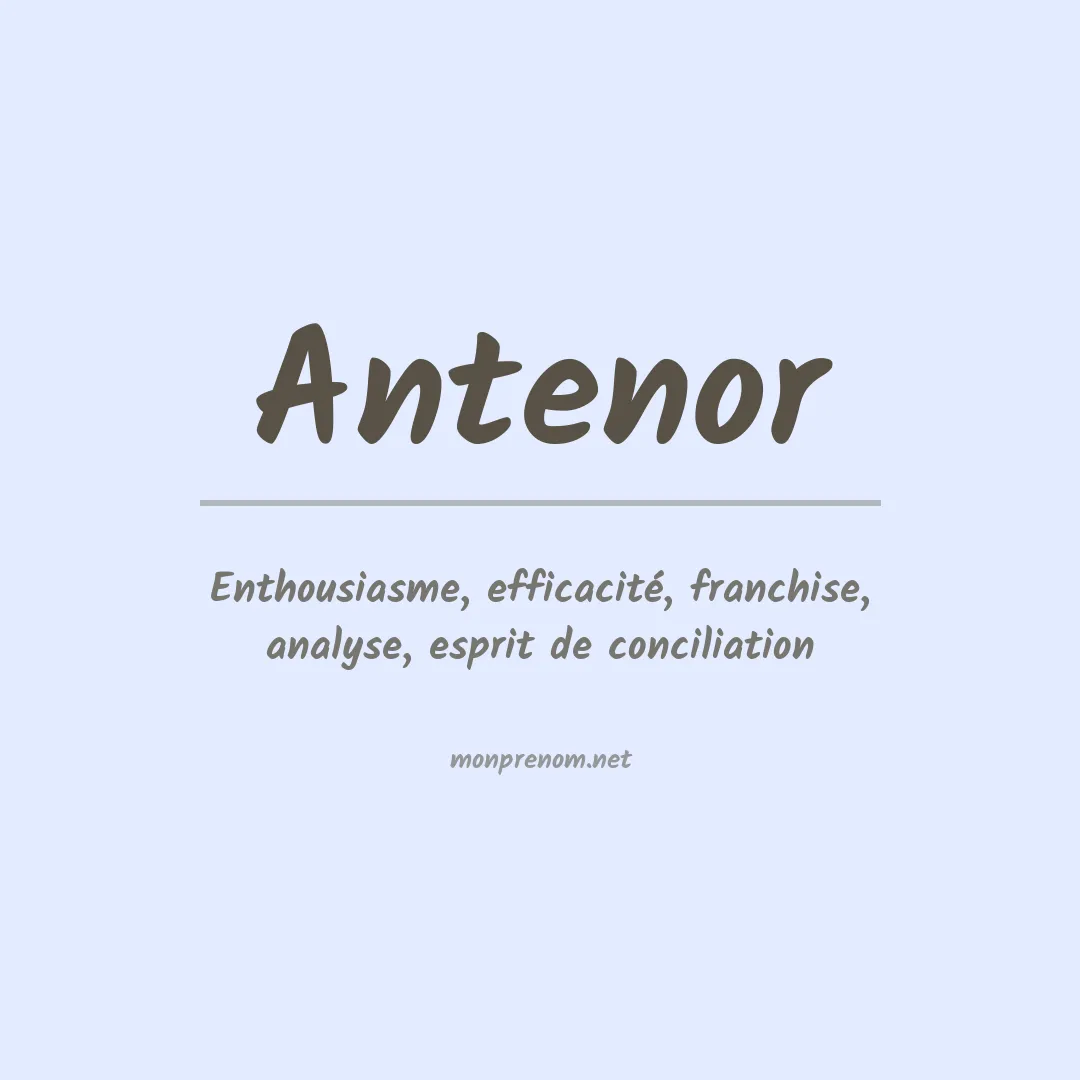 Prénom Antenor