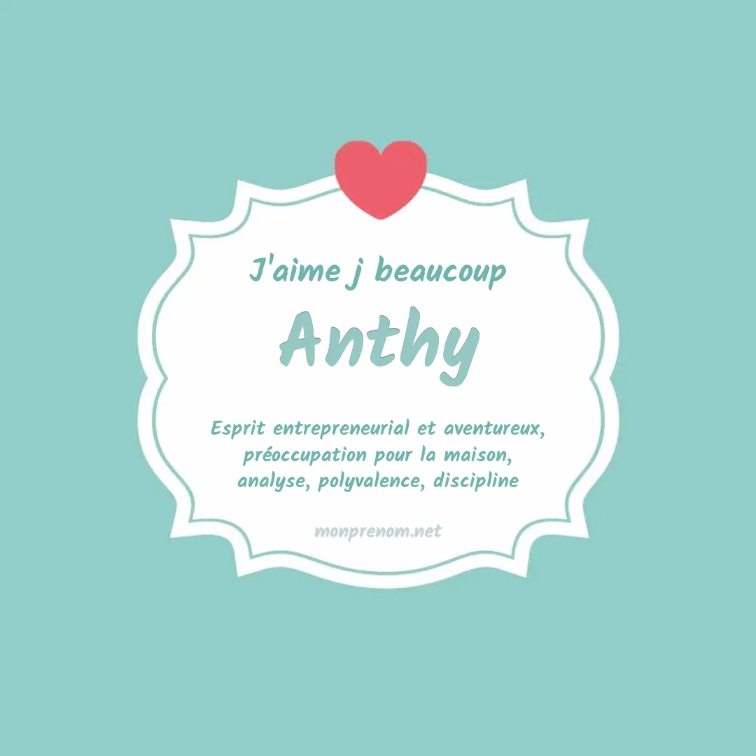 J'aime beaucoup Anthy