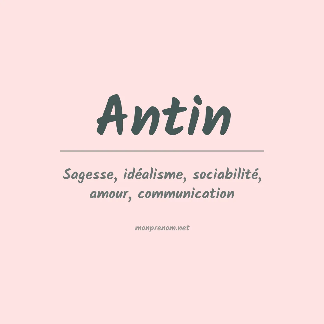 Prénom Antin