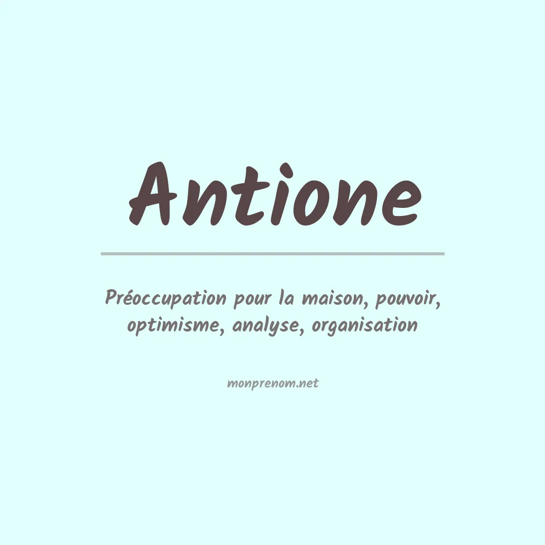 Prénom Antione