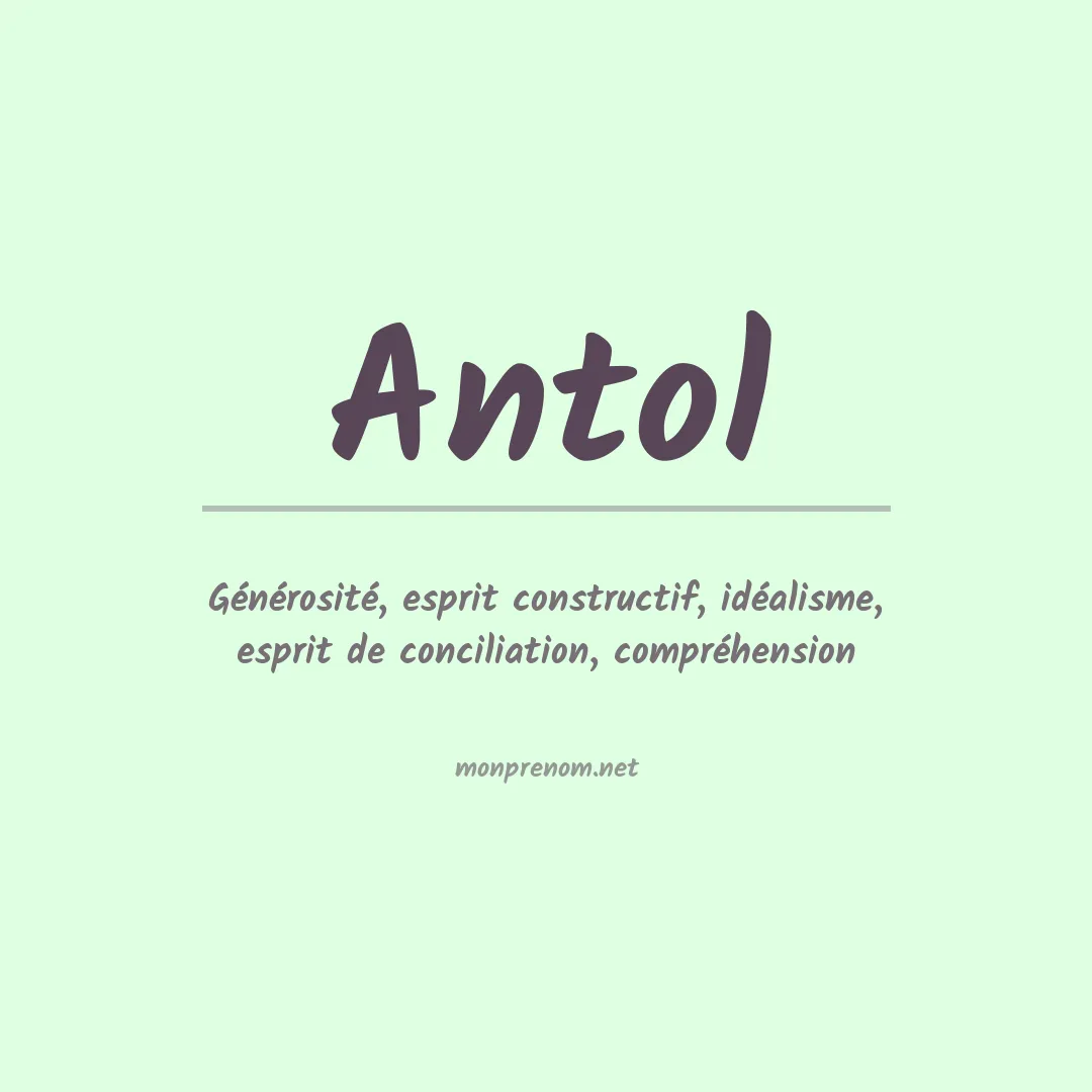 Prénom Antol