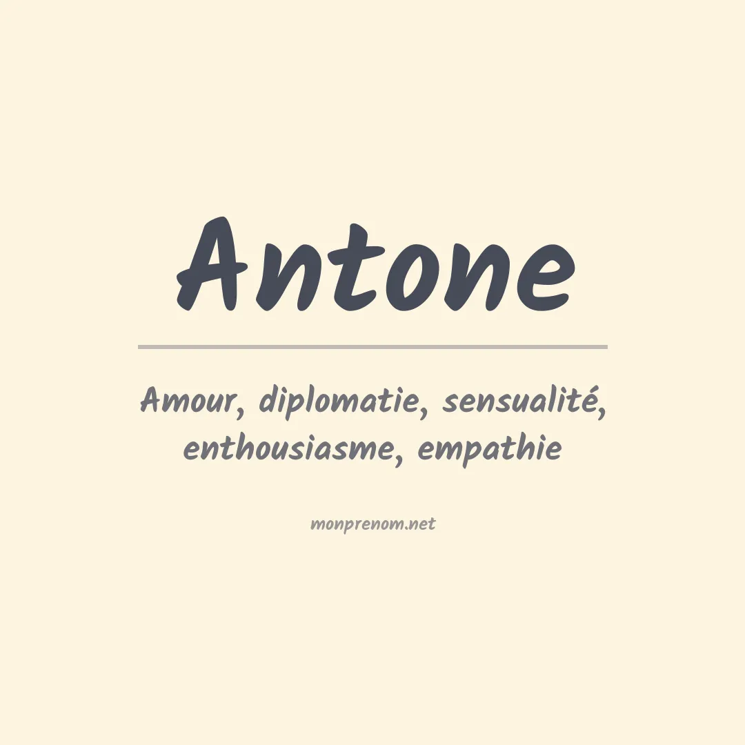 Prénom Antone