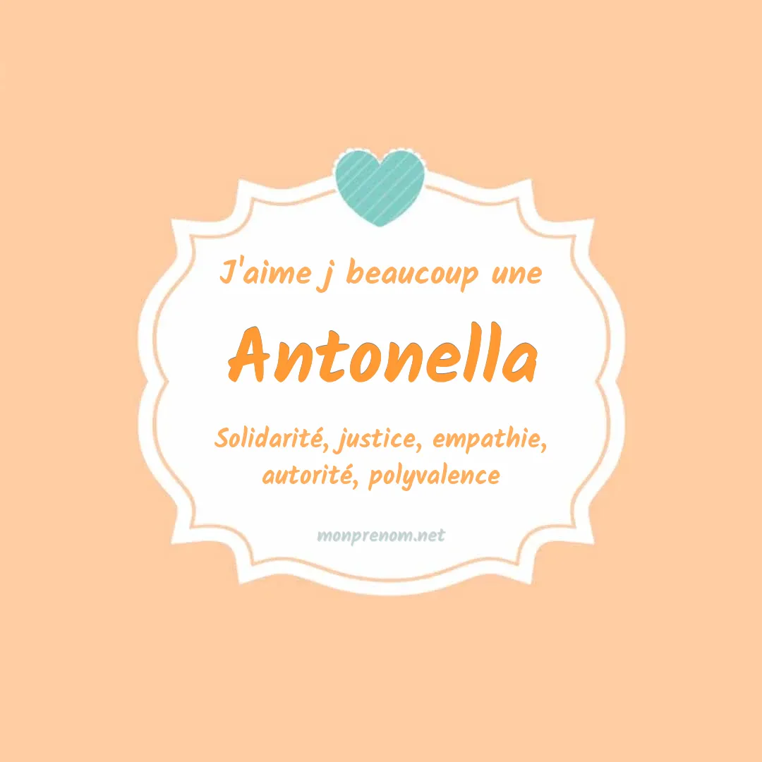 J'aime beaucoup Antonella