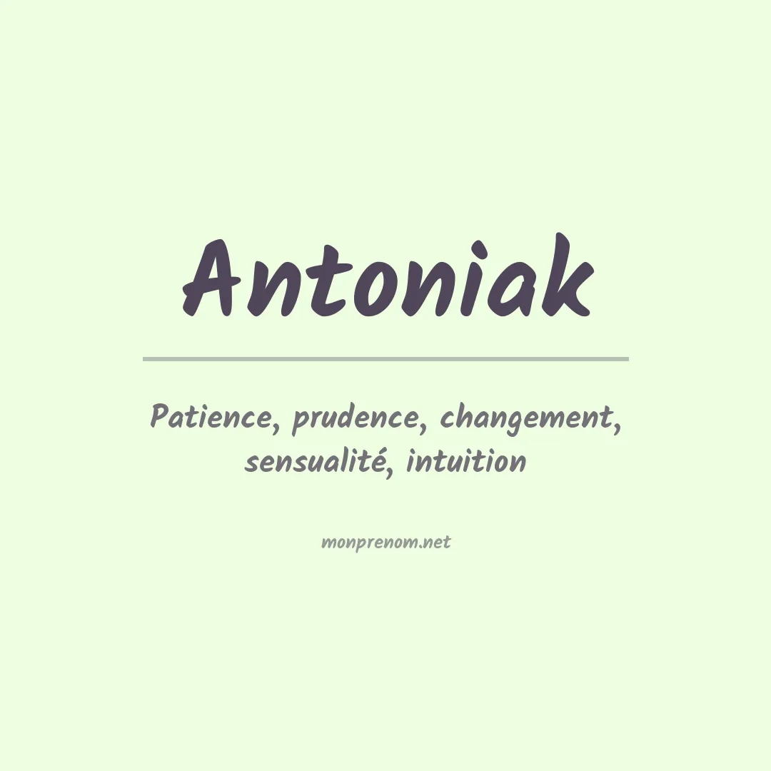 Prénom Antoniak