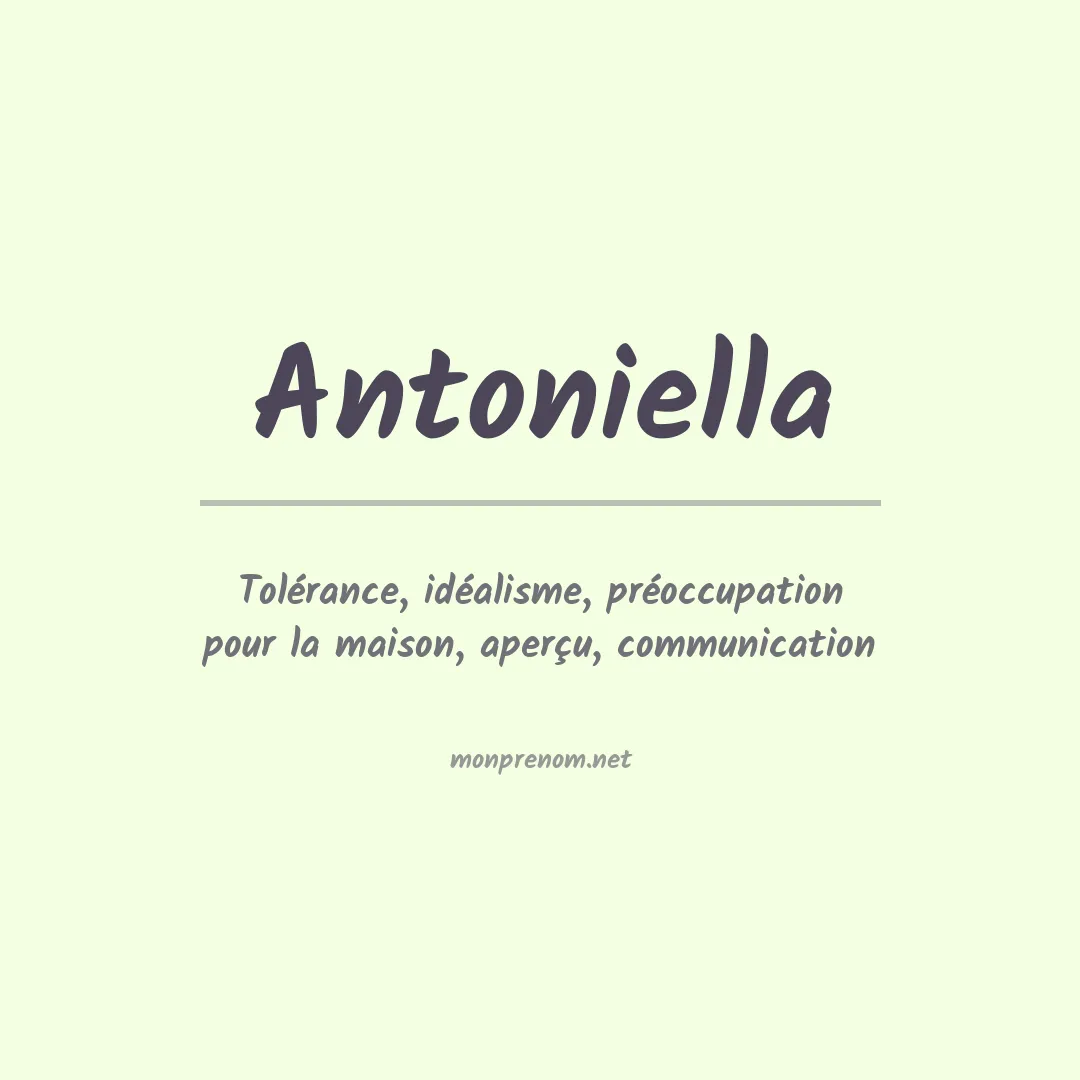 Prénom Antoniella