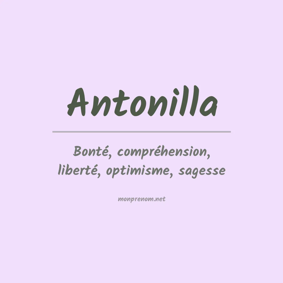 Signification du prénom Antonilla