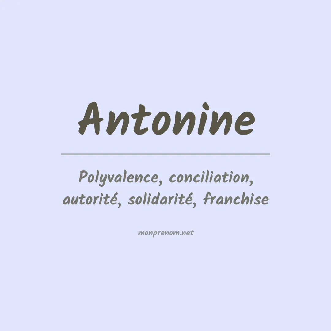 Prénom Antonine