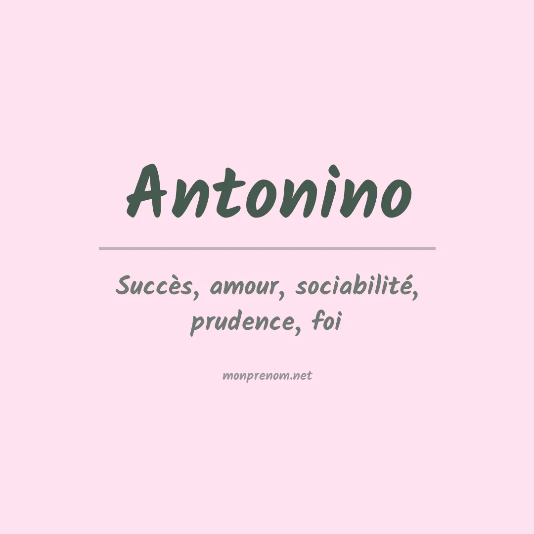 Prénom Antonino