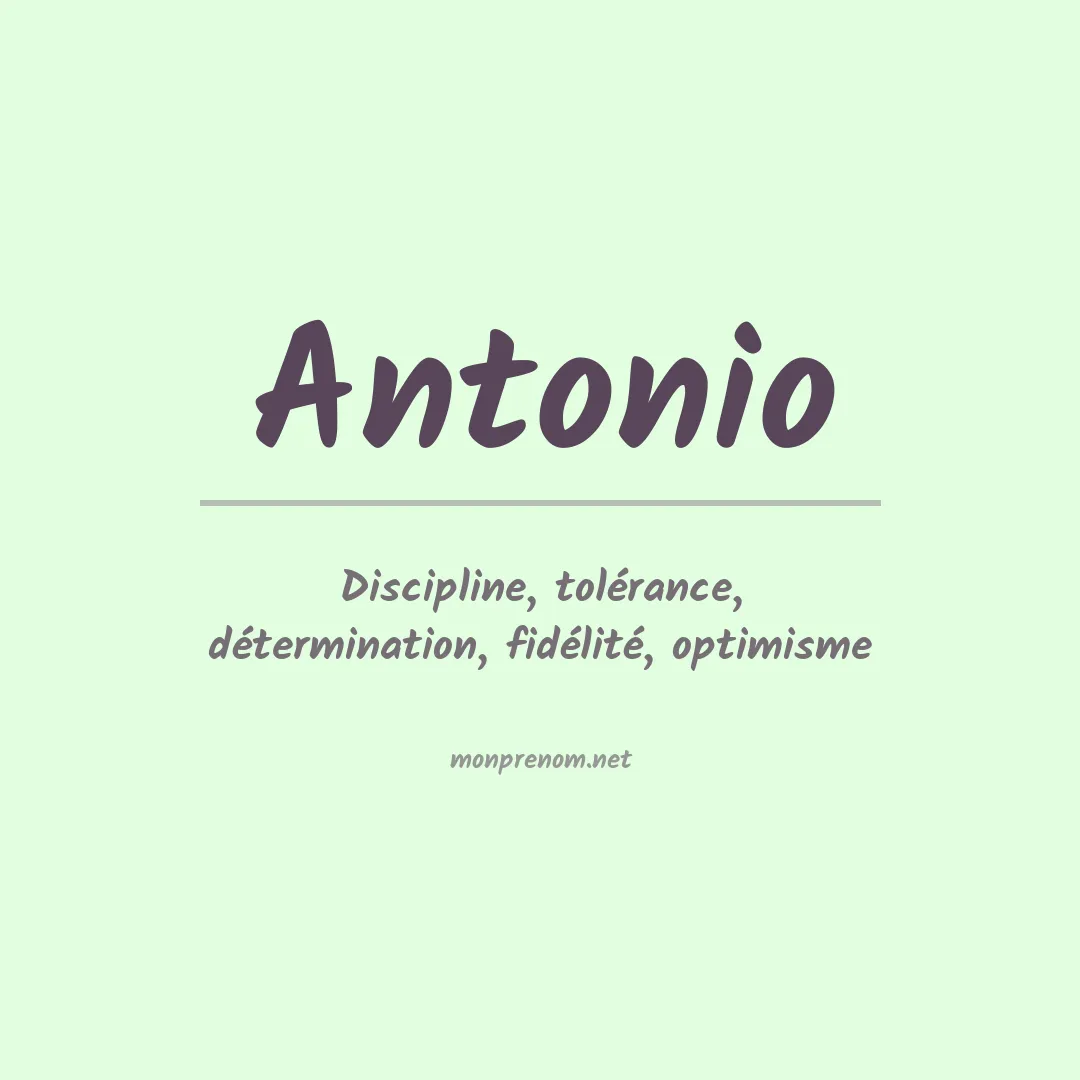 Prénom Antonio