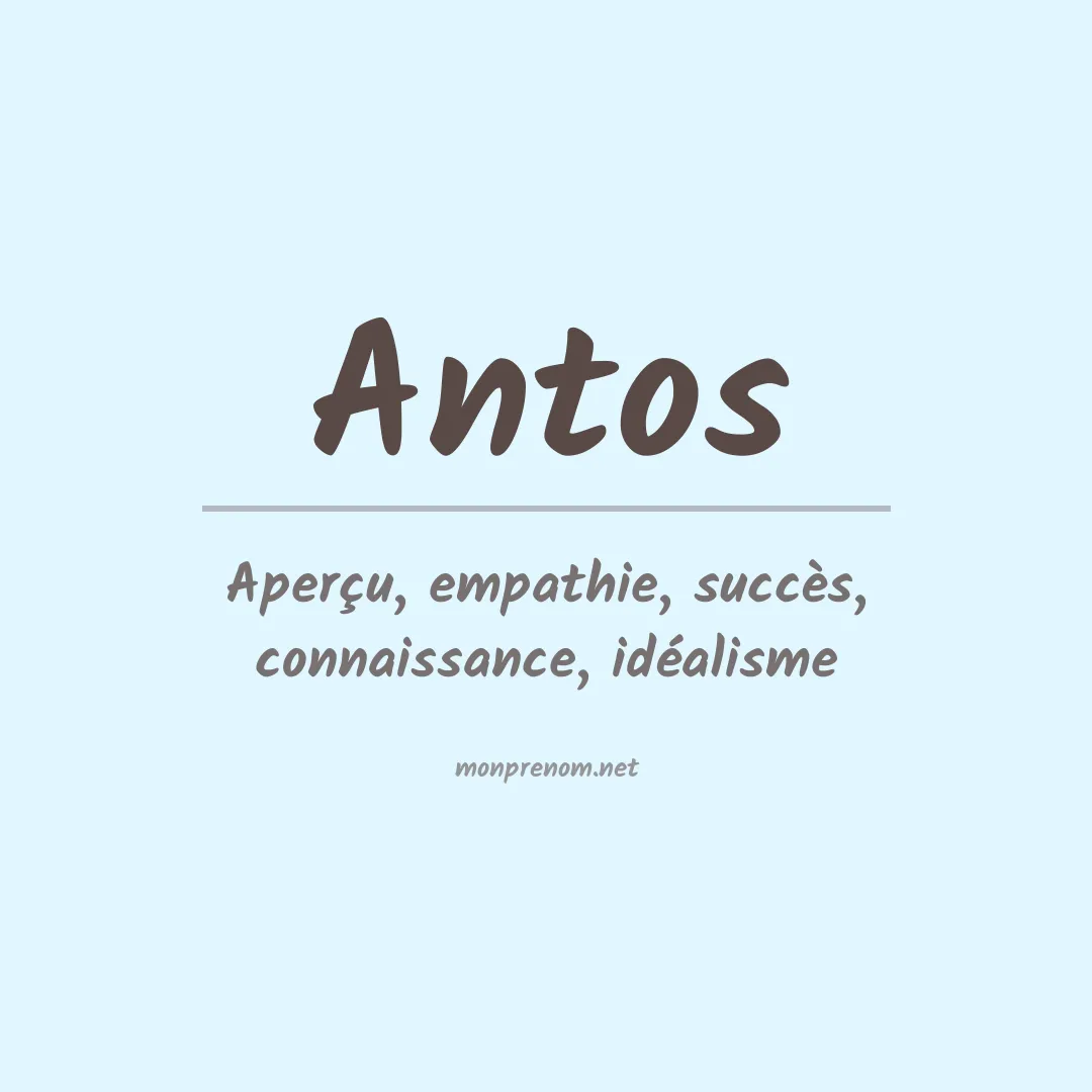 Prénom Antos