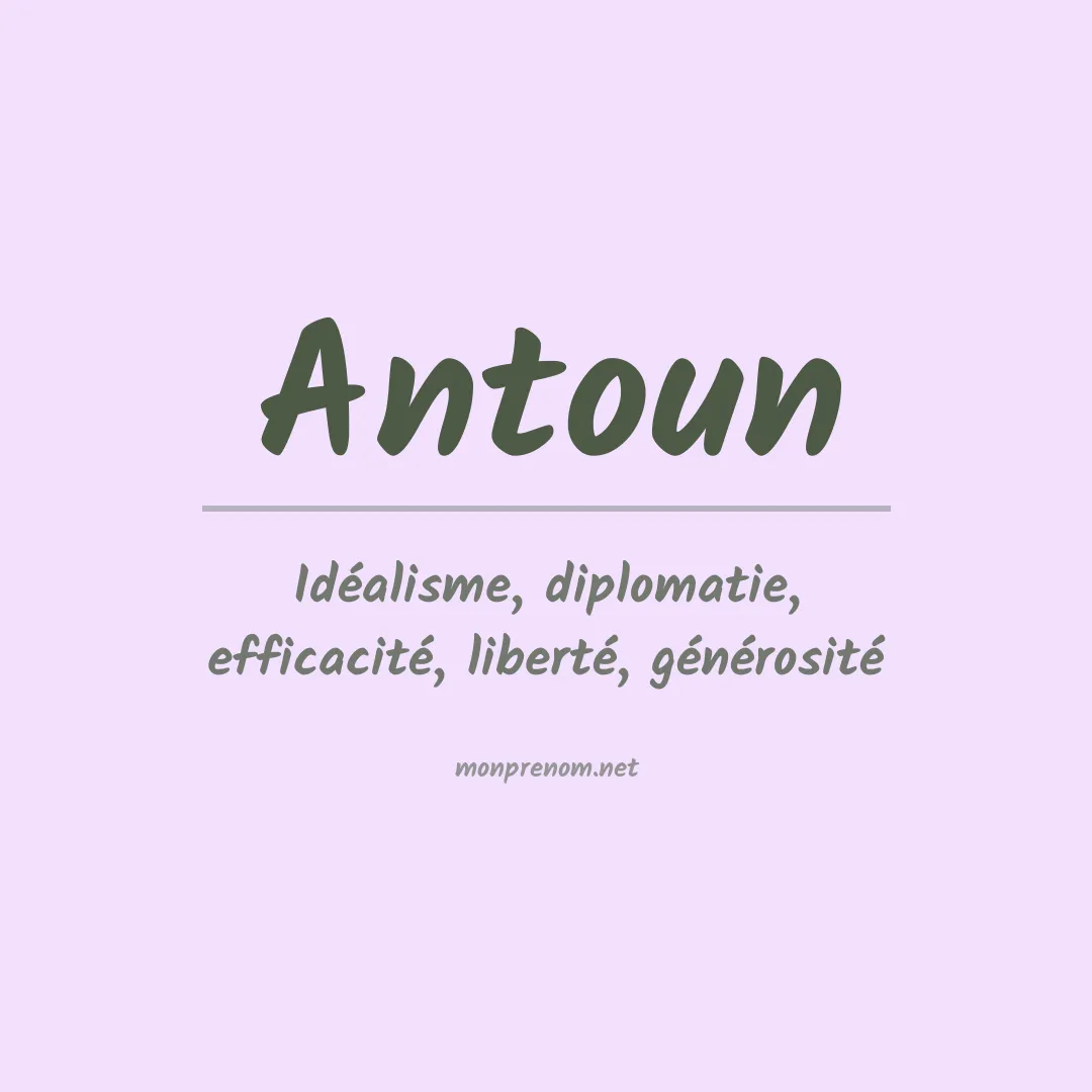 Prénom Antoun