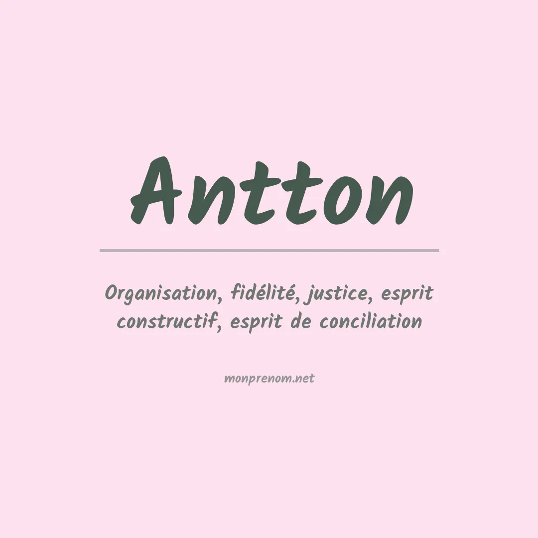 Prénom Antton