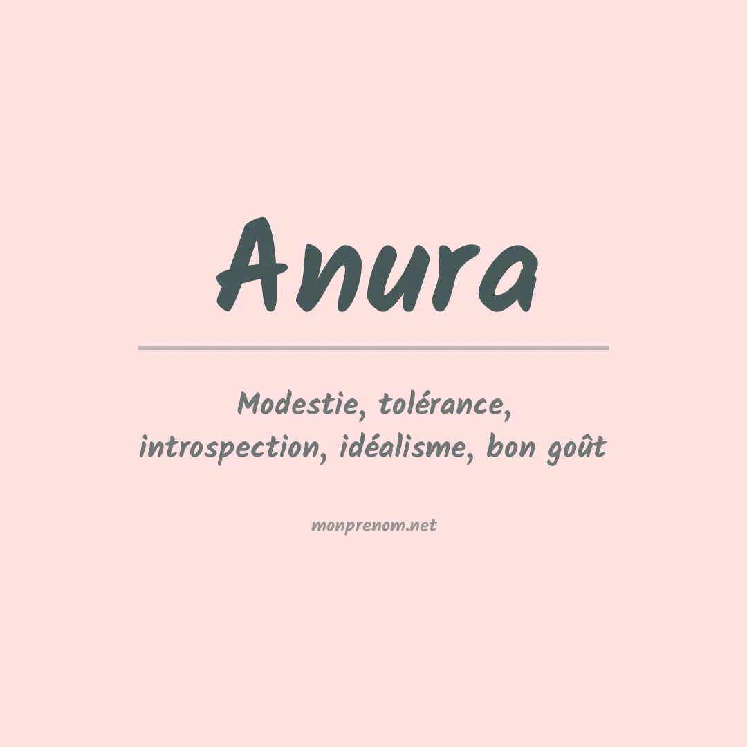 Signification du prénom Anura