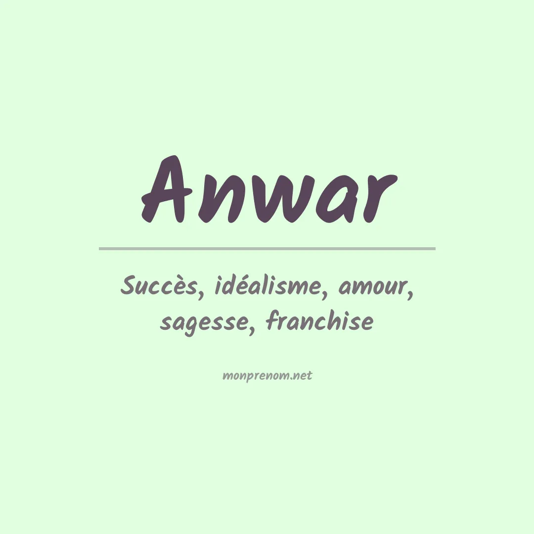 Prénom Anwar