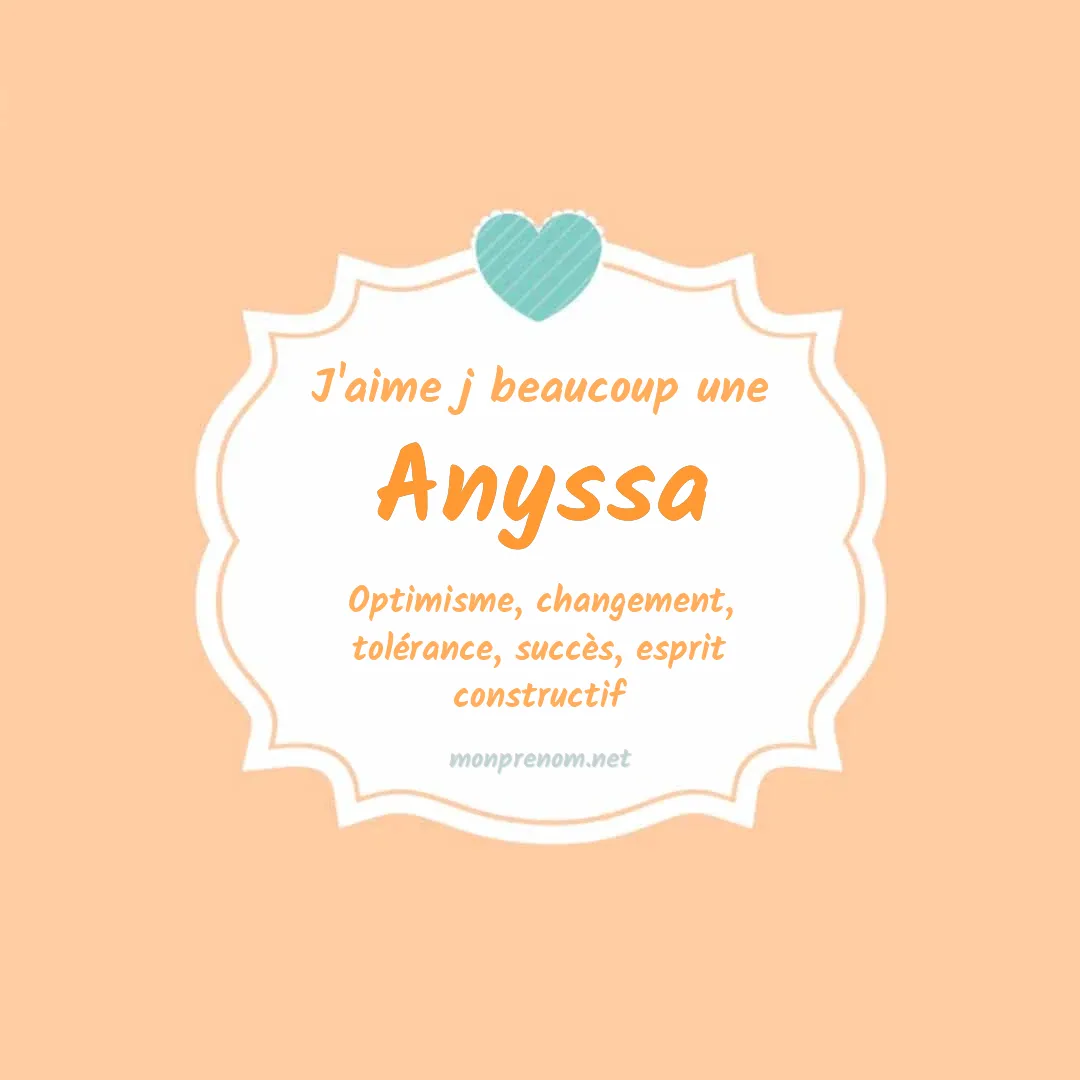 J'aime beaucoup Anyssa