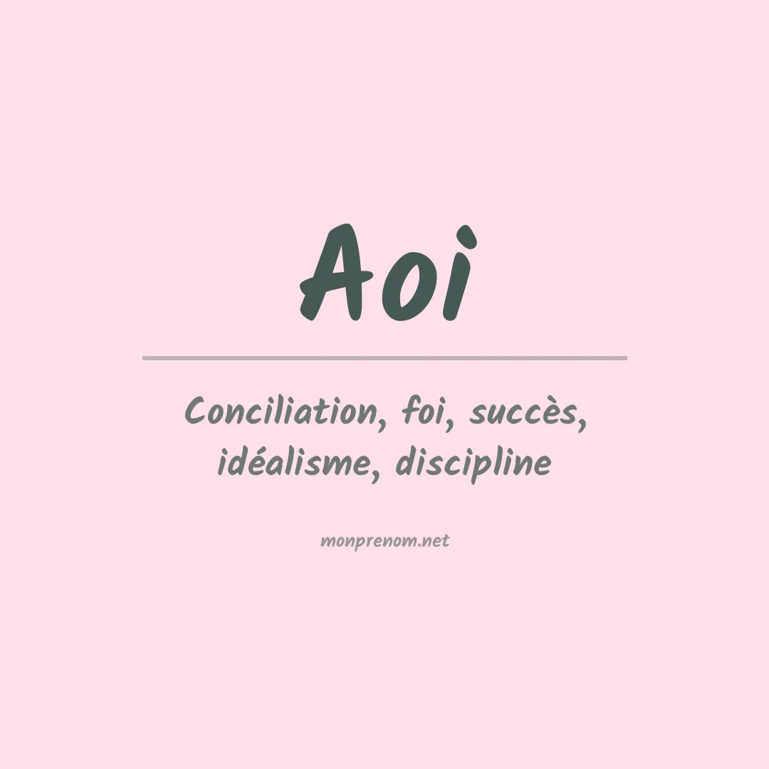 Prénom Aoi