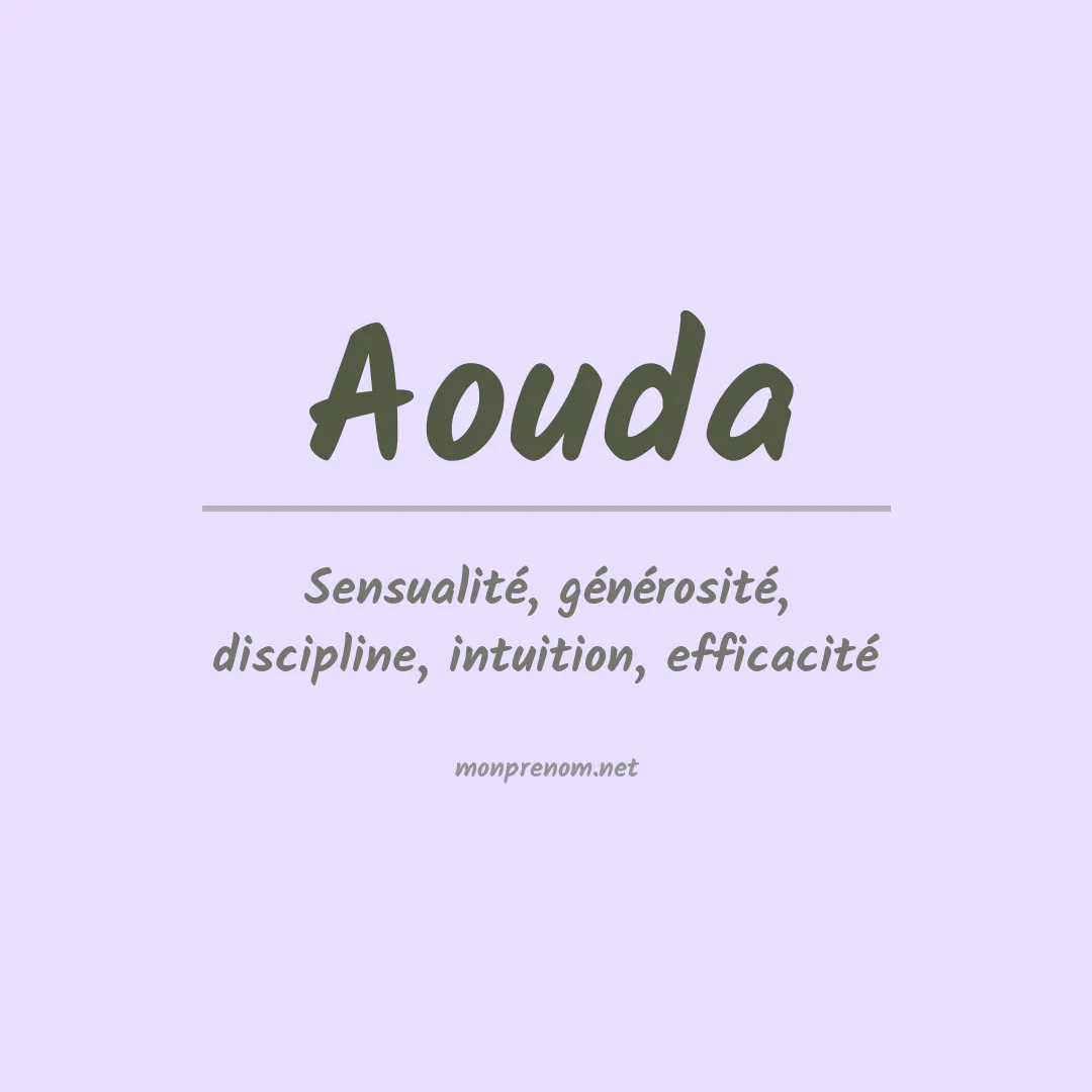 Signification du prénom Aouda