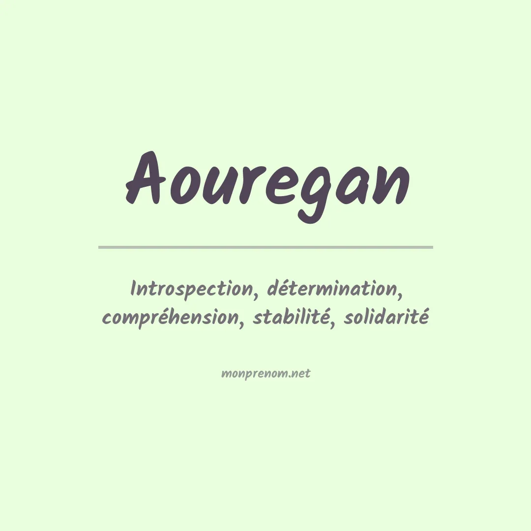 Prénom Aouregan