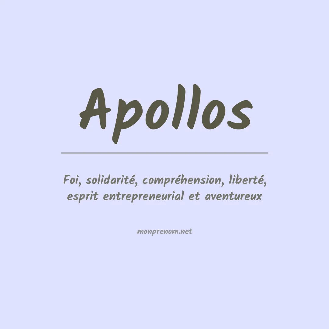 Signification du prénom Apollos