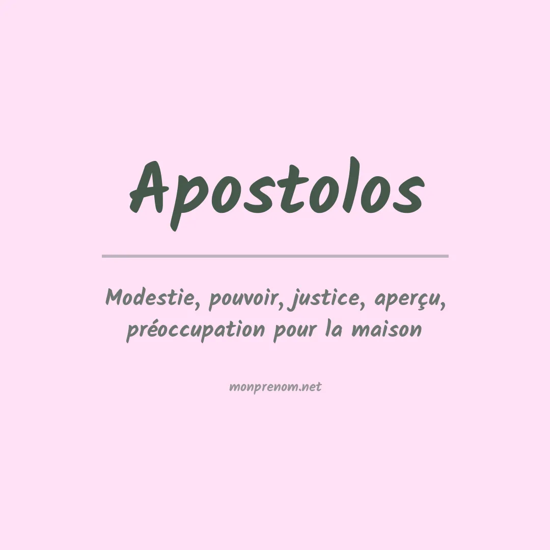 Prénom Apostolos