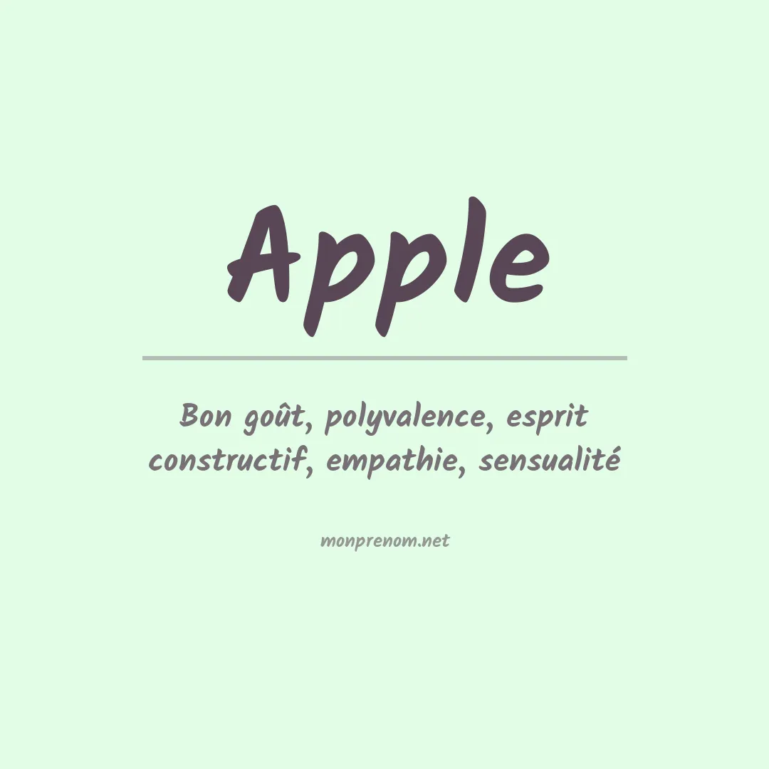 Prénom Apple