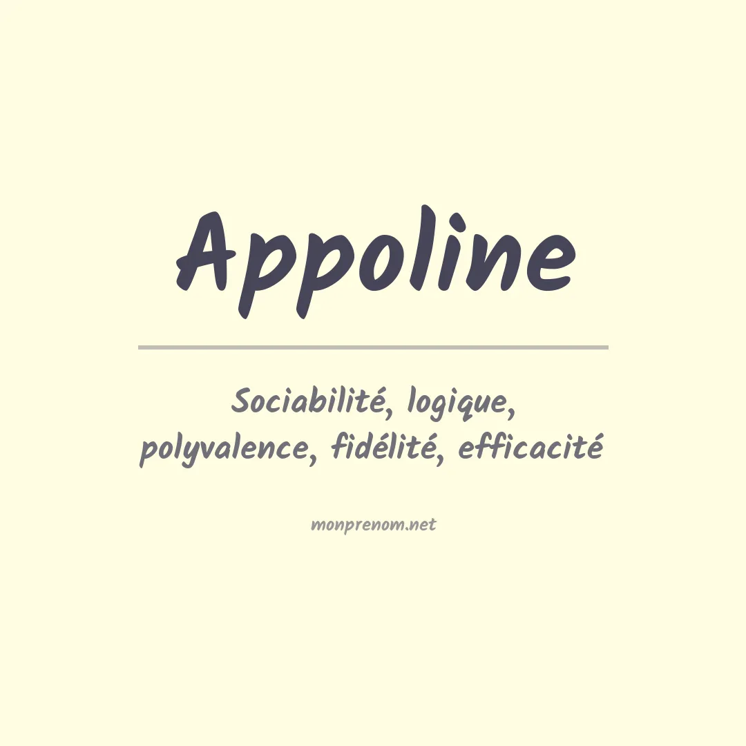Signification du prénom Appoline