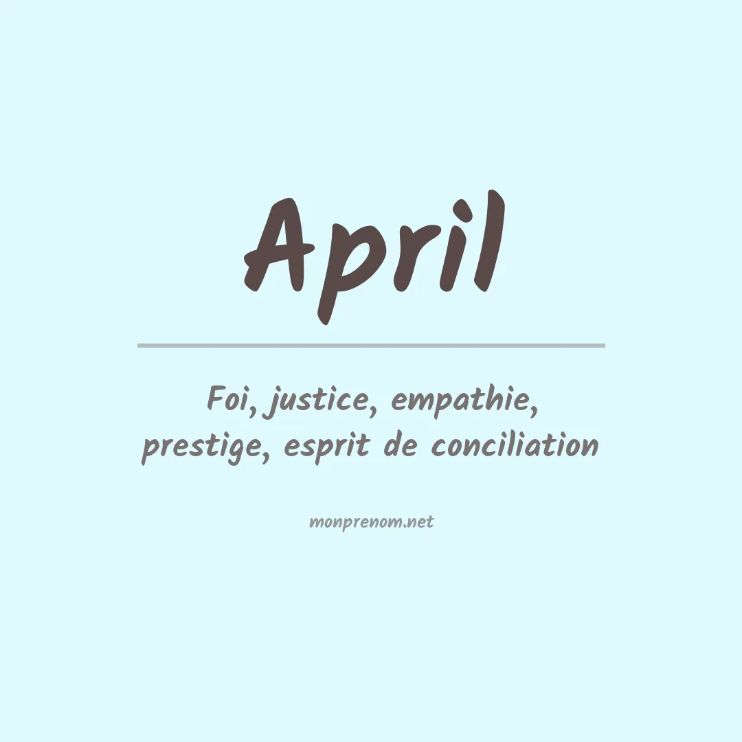 Prénom April