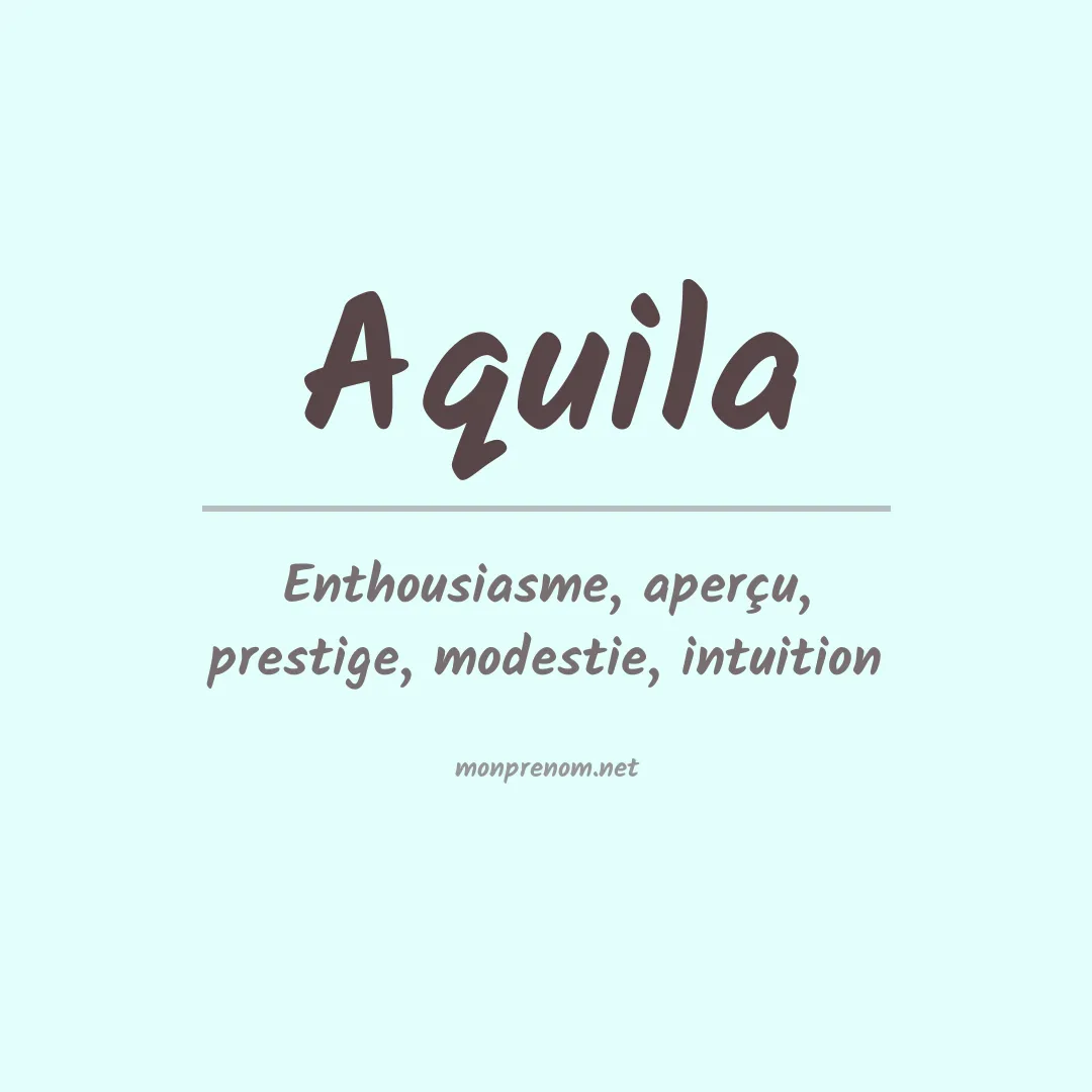Prénom Aquila