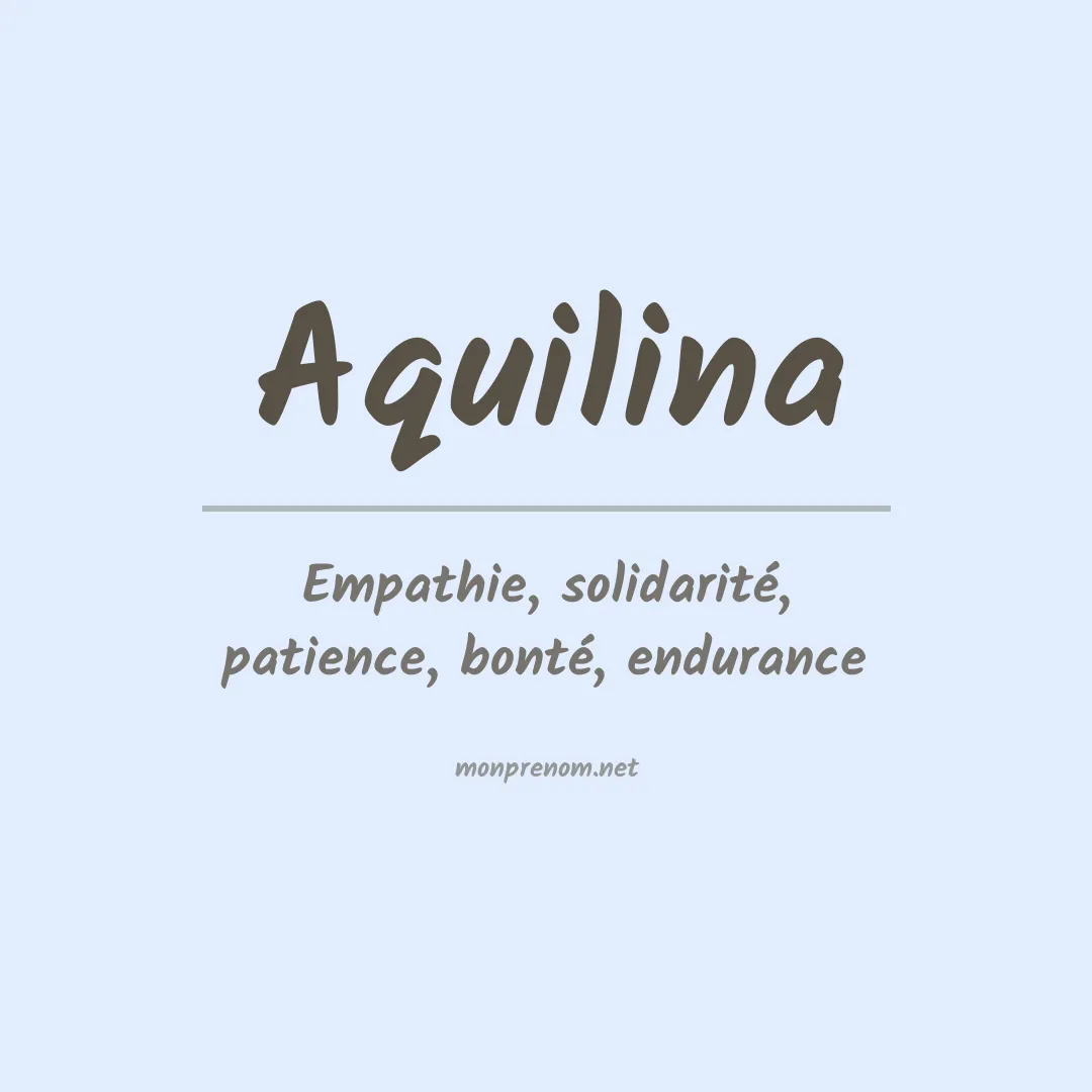 Signification du prénom Aquilina
