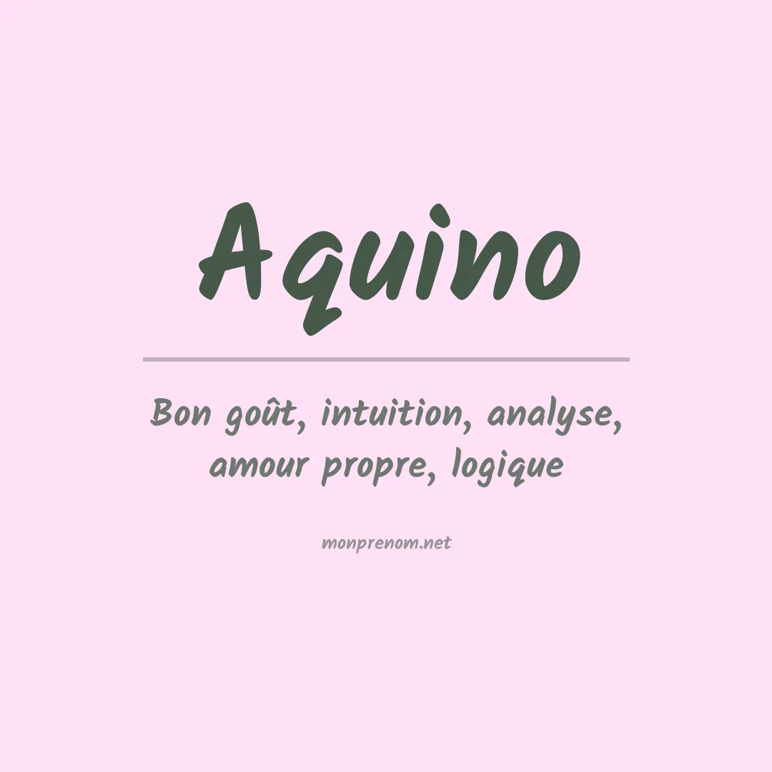 Prénom Aquino