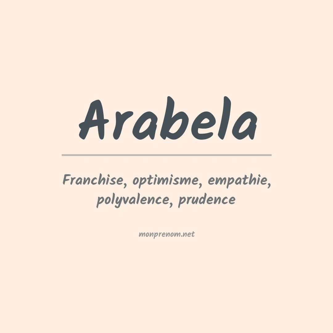Prénom Arabela