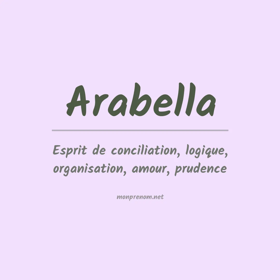 Signification du prénom Arabella