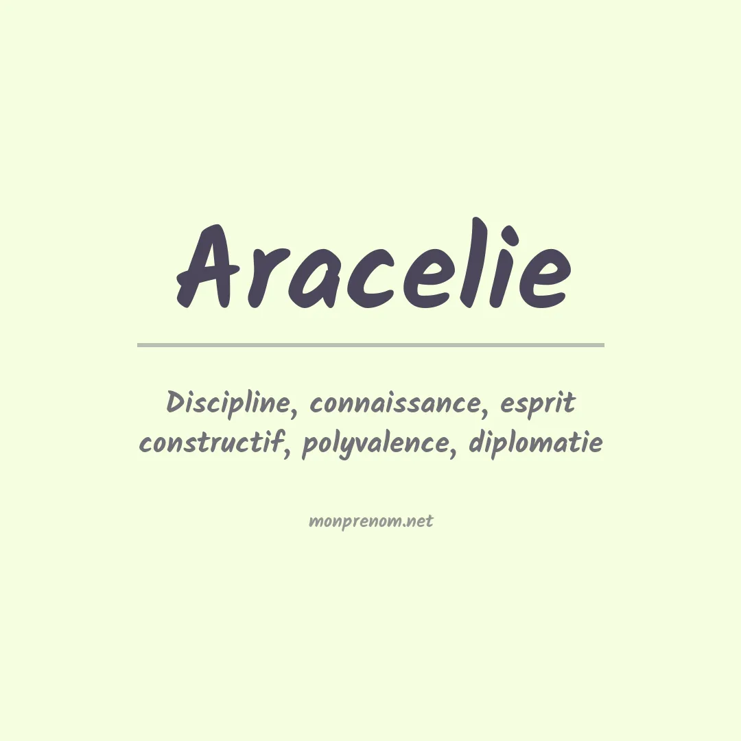 Signification du prénom Aracelie