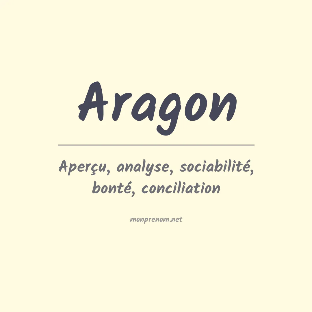 Prénom Aragon