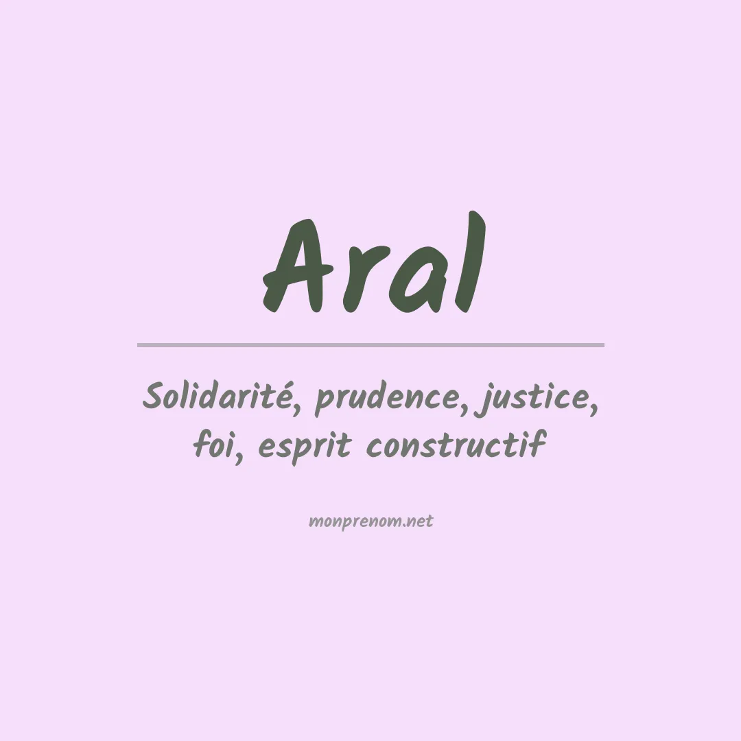 Prénom Aral