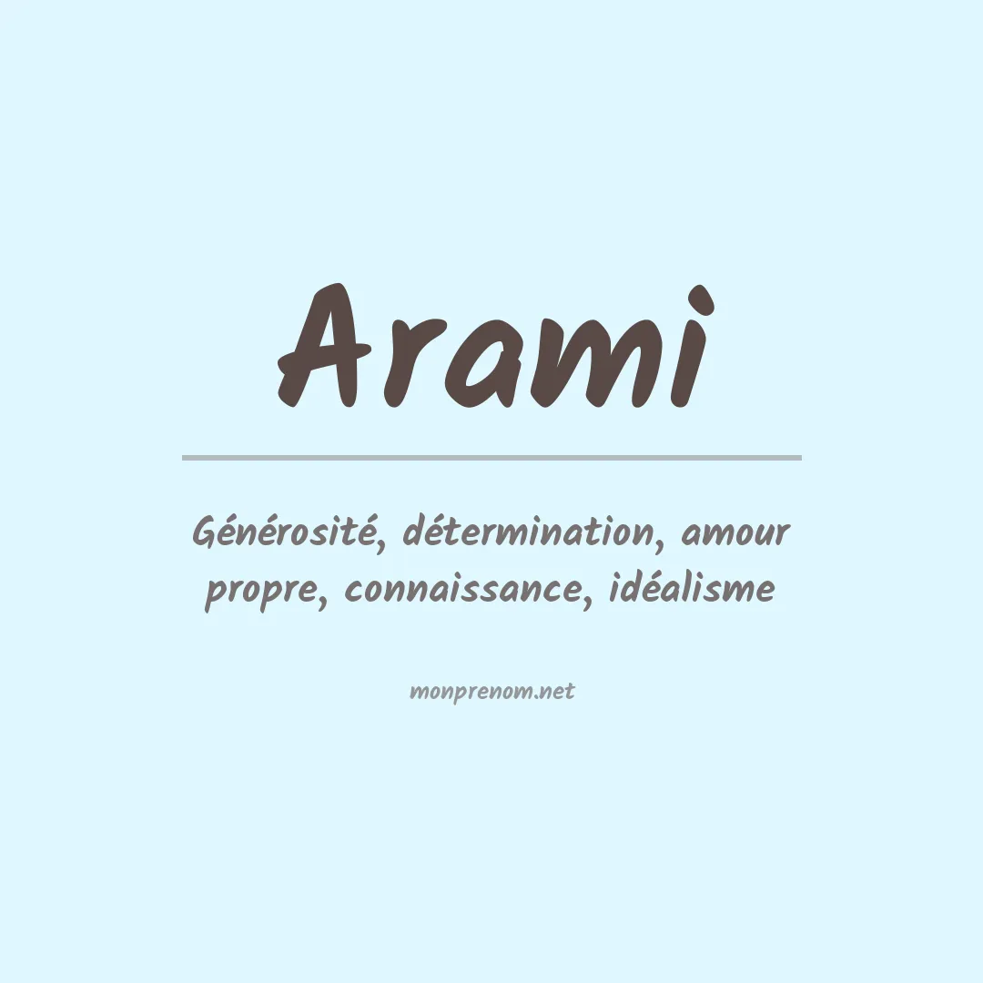Prénom Arami
