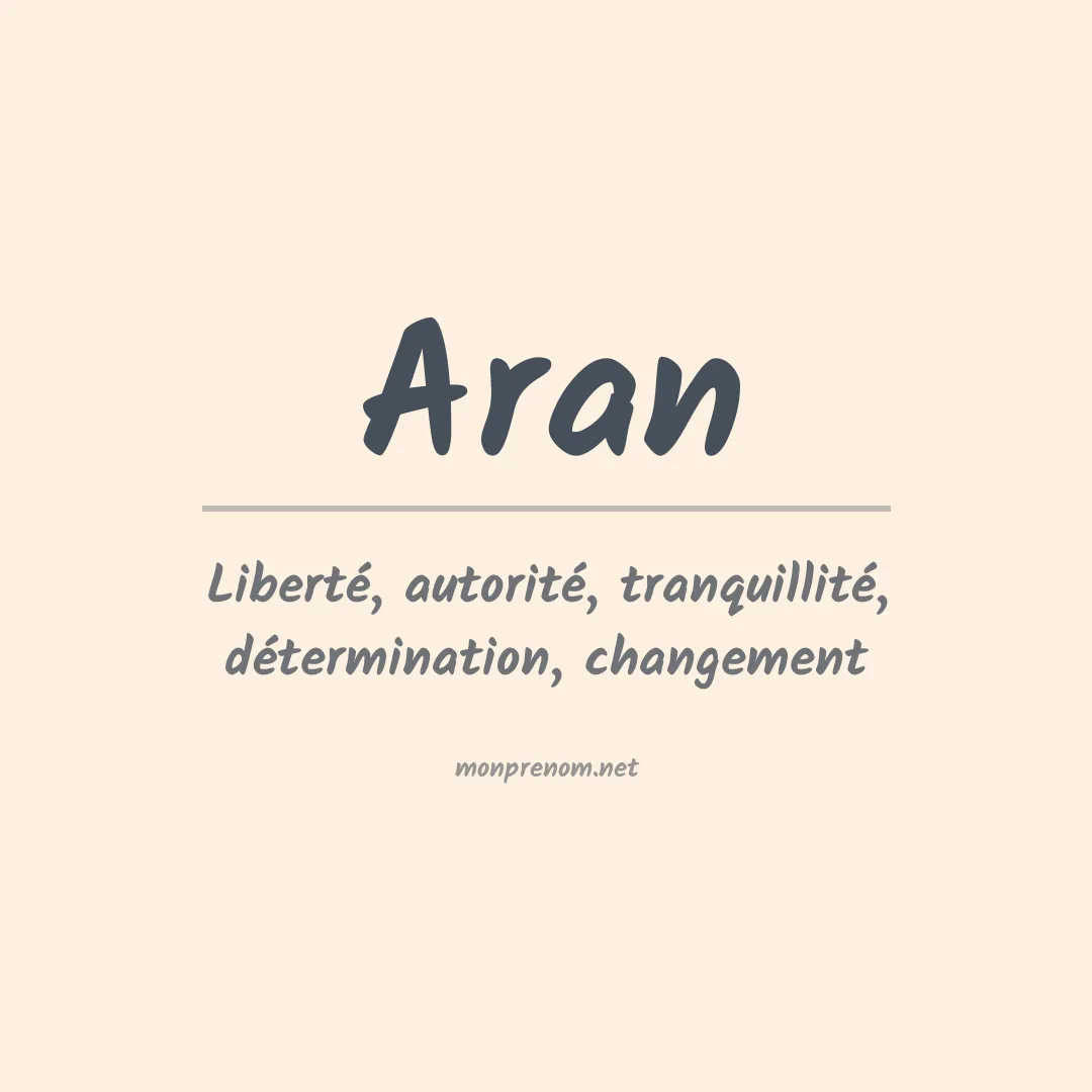 Prénom Aran