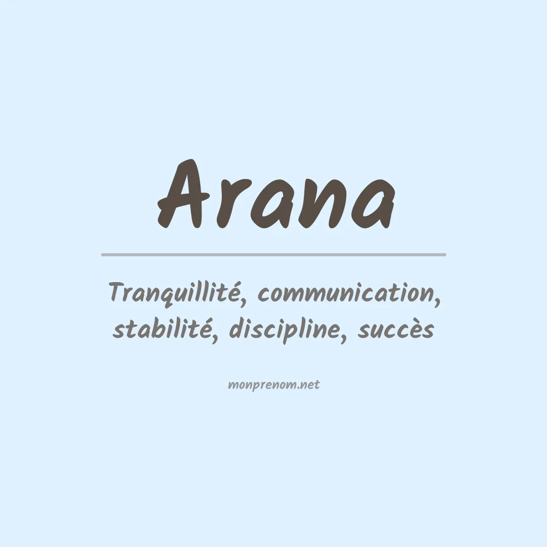 Prénom Arana