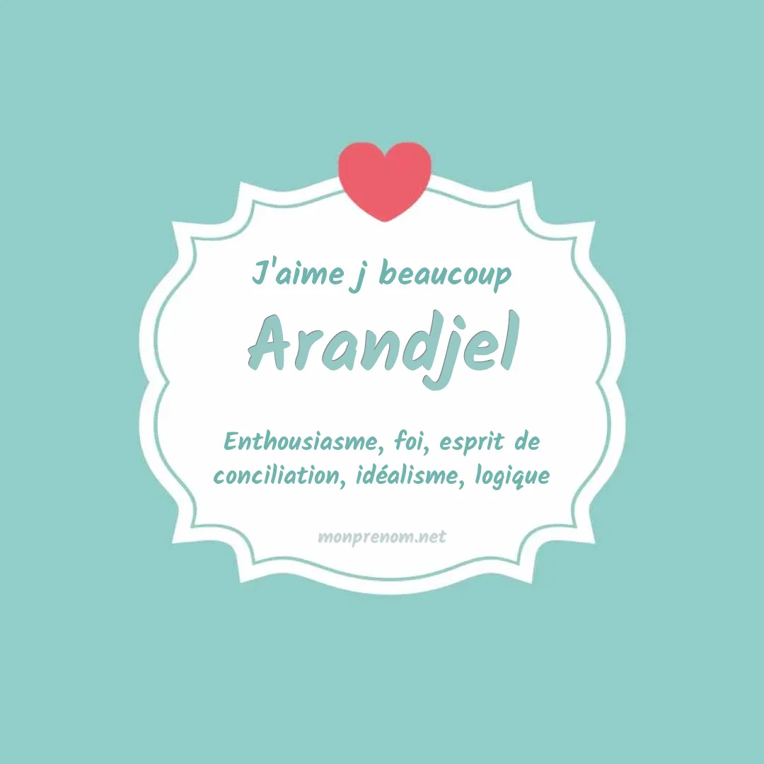 J'aime beaucoup Arandjel