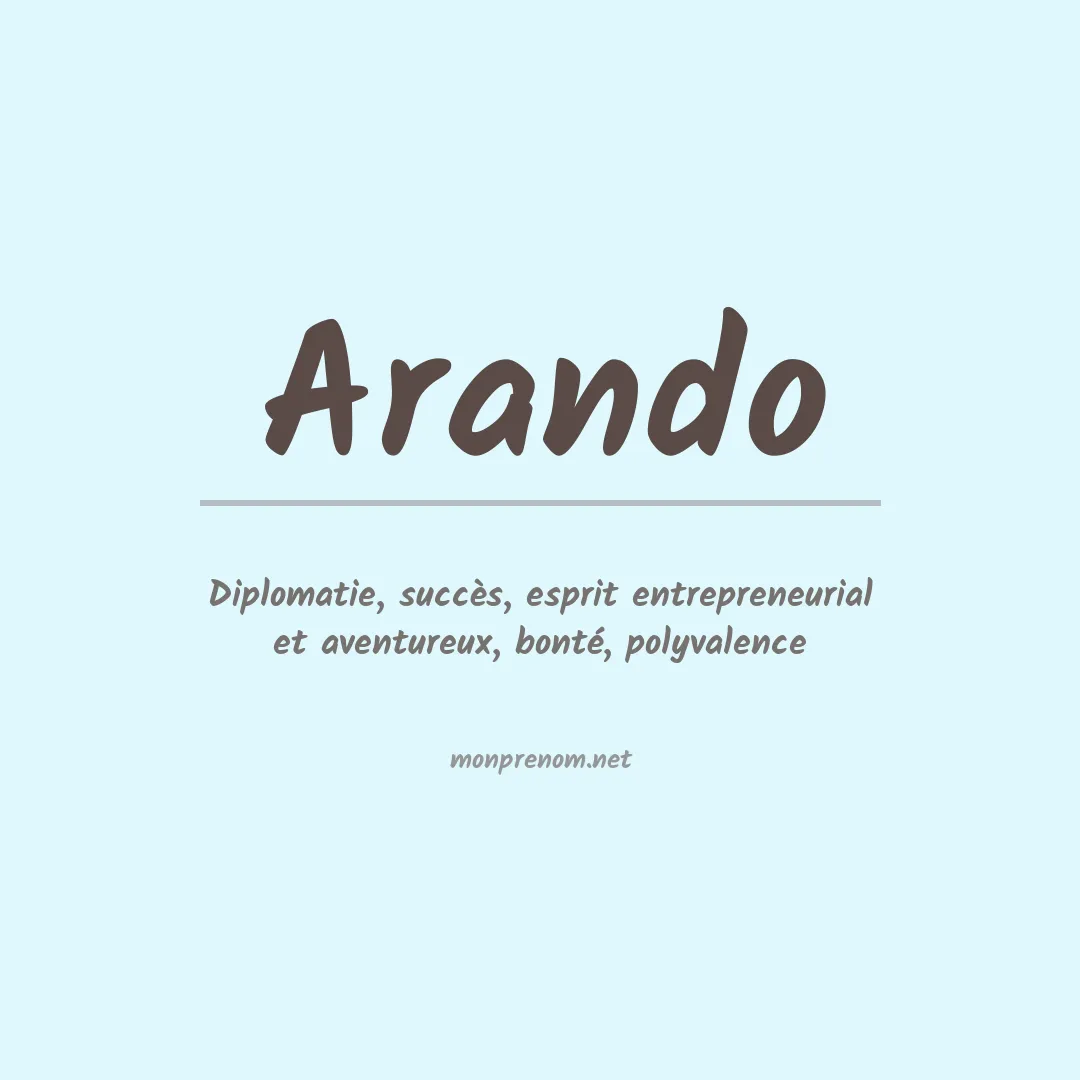 Signification du prénom Arando