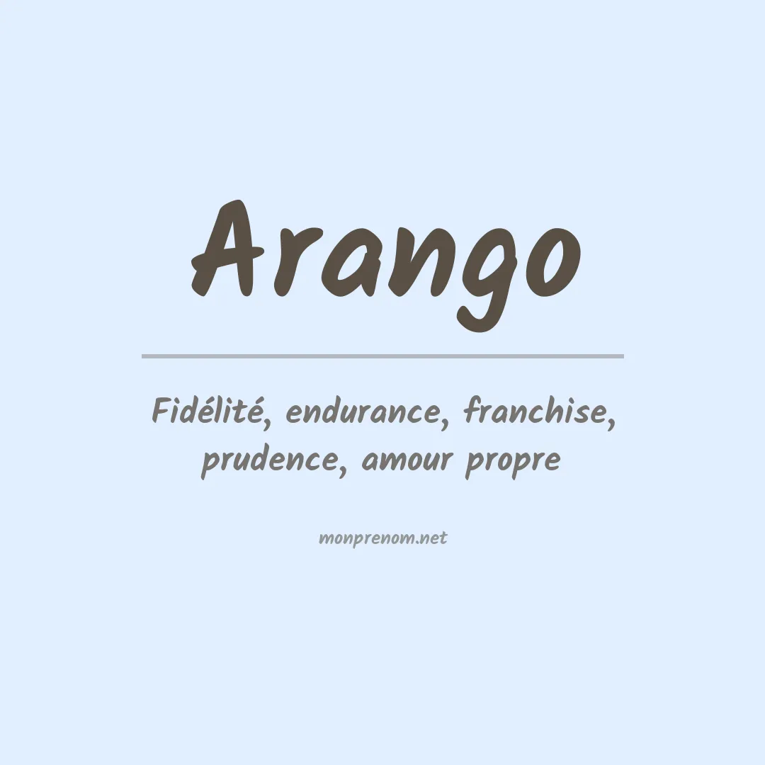 Prénom Arango