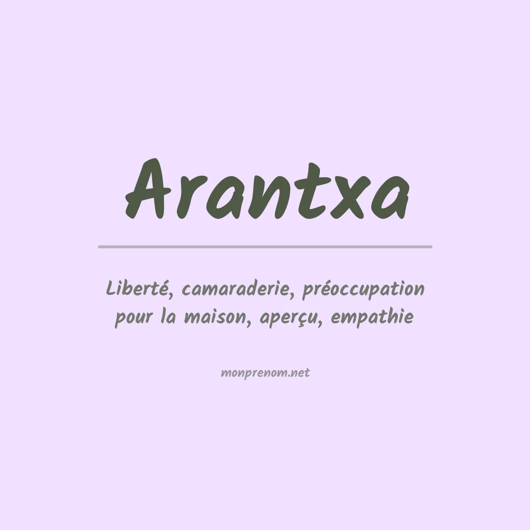Prénom Arantxa