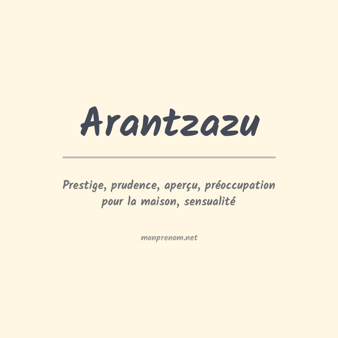 Prénom Arantzazu