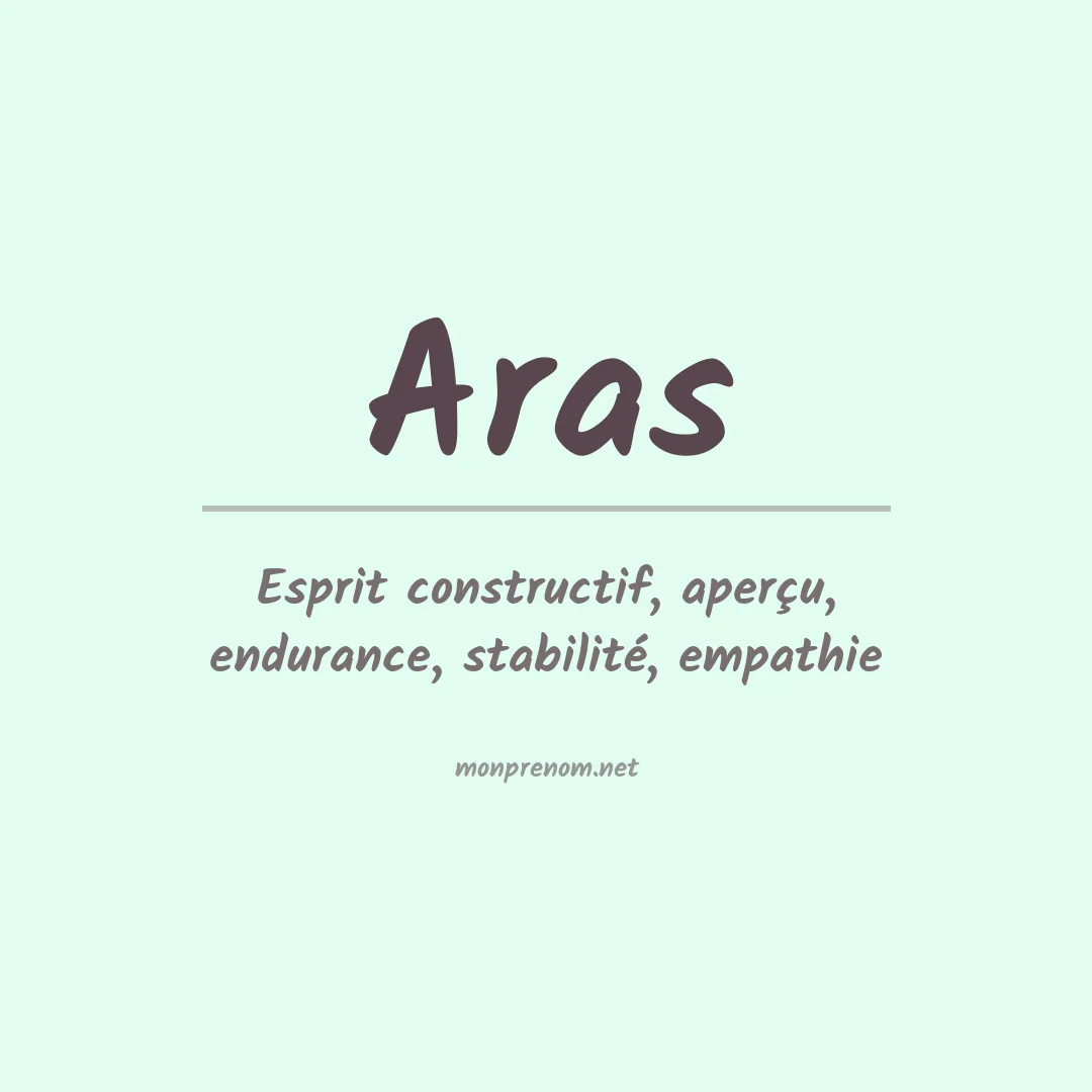 Signification du prénom Aras