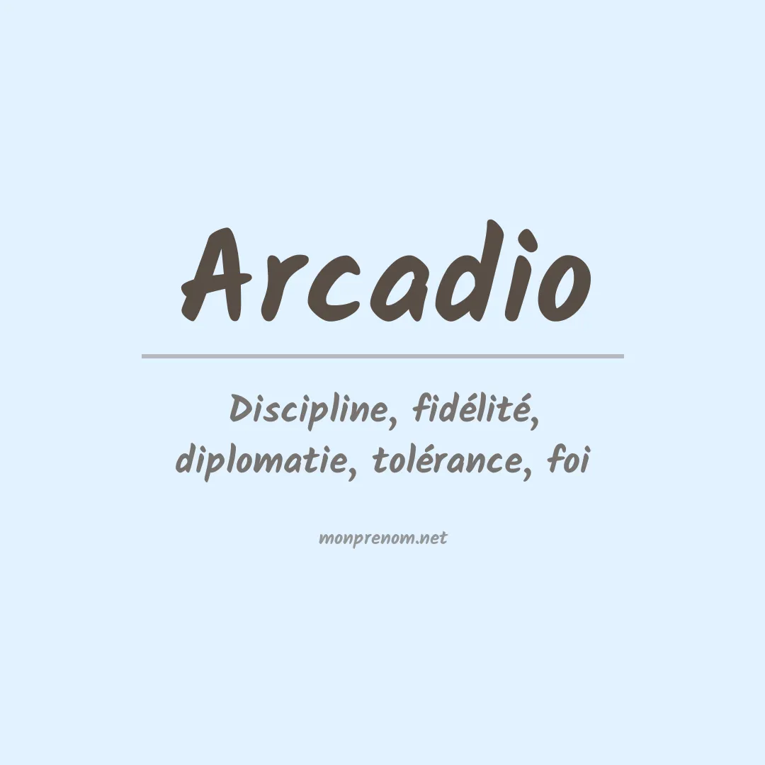 Prénom Arcadio