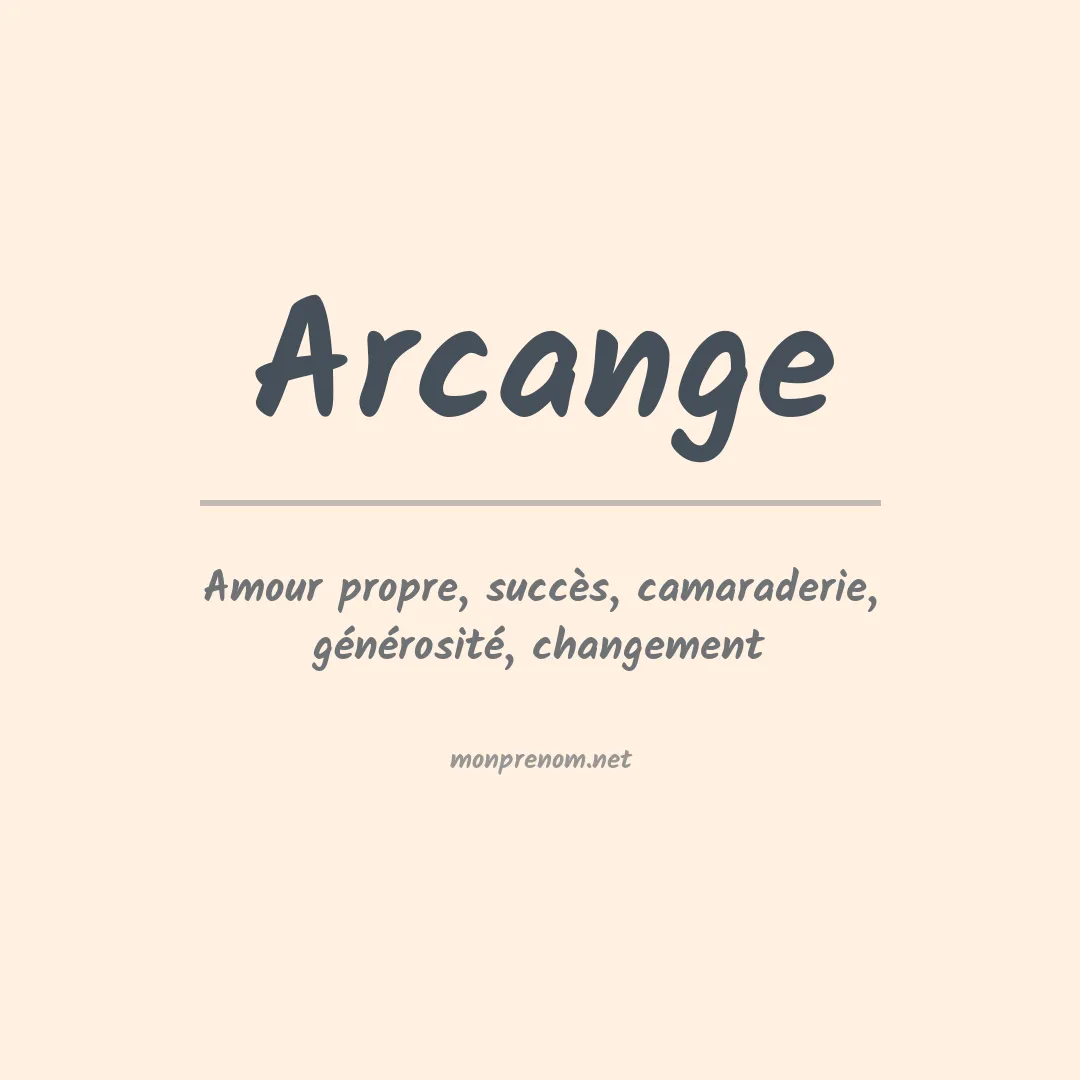 Signification du prénom Arcange
