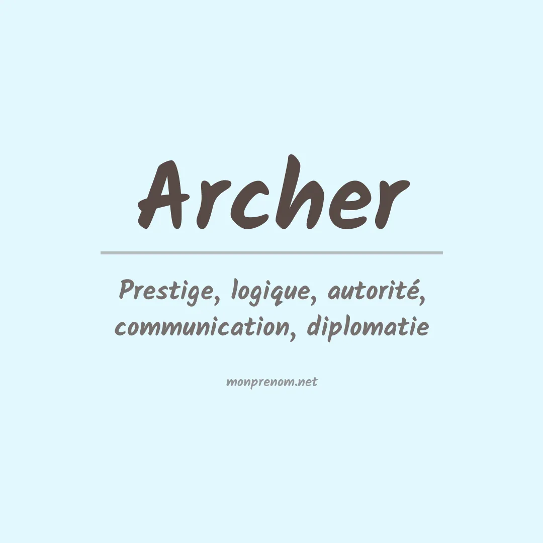 Prénom Archer